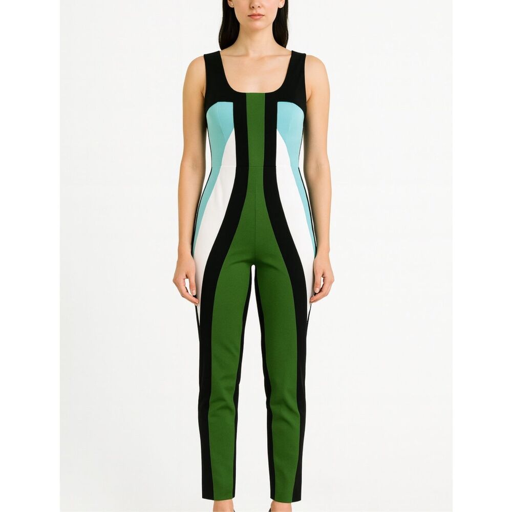 NO KA’OI Colorblock Performance Catsuit Jumpsuit Small Athleisure